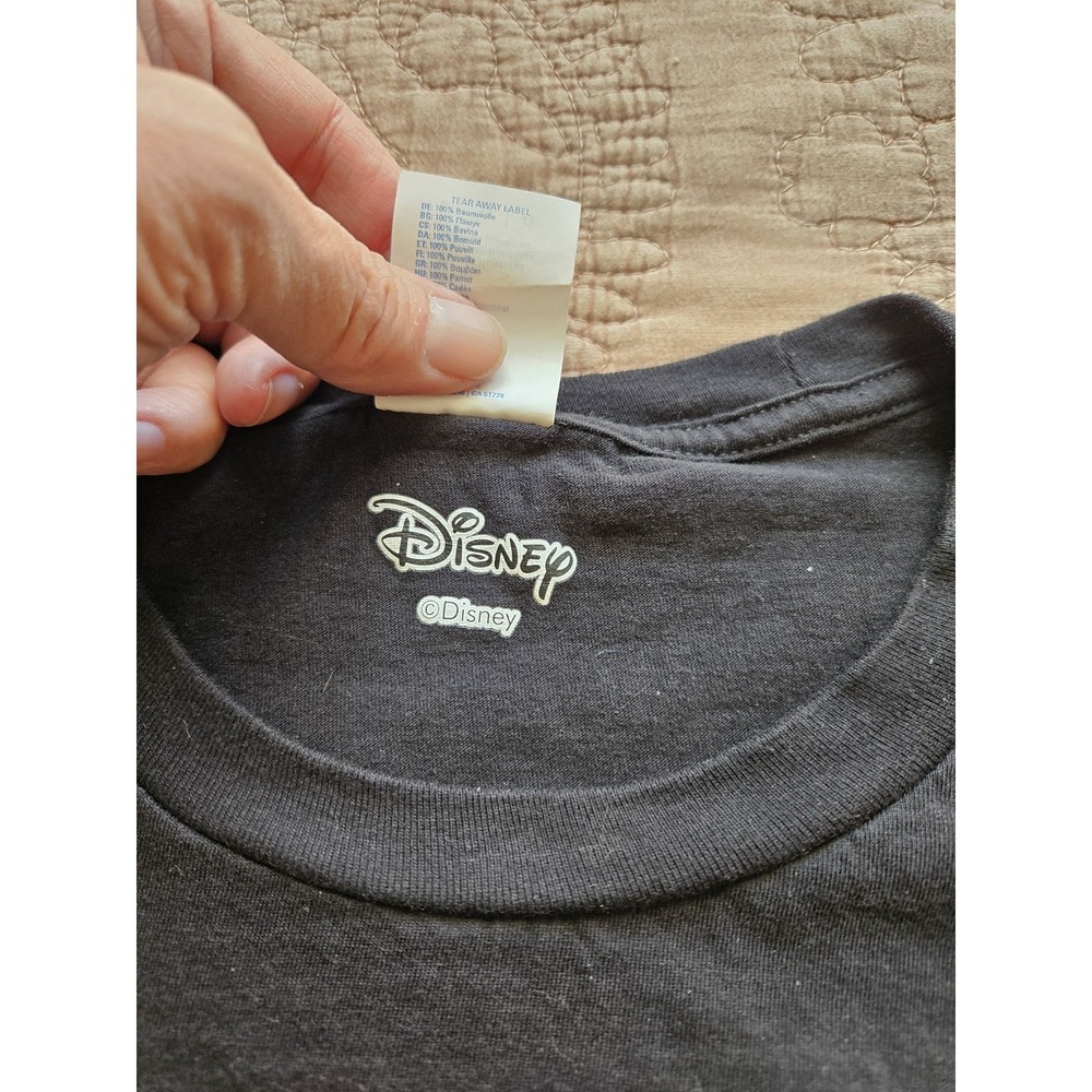 Disney Steamboat Willie Mickey Mouse Sound Cartoon Black Graphic T Shirt, Large - Picture 4 of 5